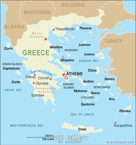 Greece map